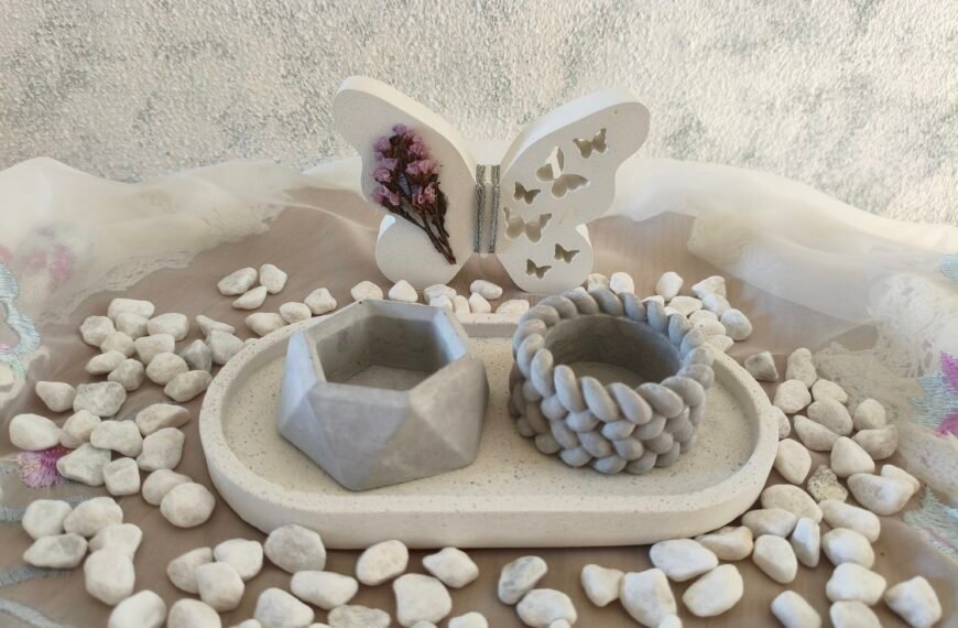 cement items on a table with a perfect decorative cement mix